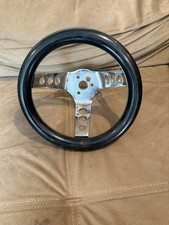 X-rare 1970s Original 8lowriderpimpblack-chrome Steering Wheelcruzinlqqk