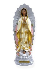 12" Nuestra Señora de Guadalupe Virgen María Estatua de Plata Imagen Virgen de Guadalupe