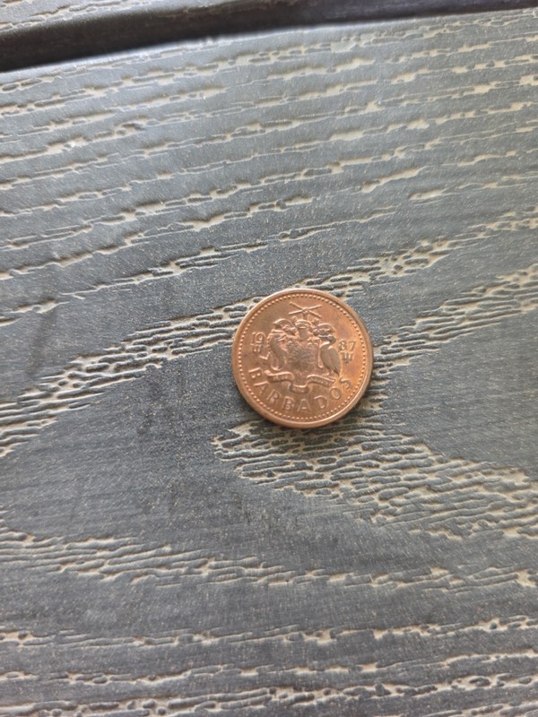 Barbados, 1987  1 Cent - Elizabeth II 