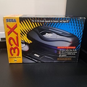 Complete In Mint Box SEGA GENESIS 32X CONSOLE CiB All Inserts Manual Accessories