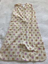 Halo Sleep Sack Swaddle Cotton Wearable Blanket Sz sm 0-6mos Polka Dot NWT