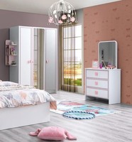 Kinderzimmer Set Weiß Komplett Kleiderschrank Kommode Helles Modern MöBel