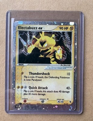 Electabuzz ex 97/109 Pokemon Card Ruby & Sapphire Holo Rare - MP