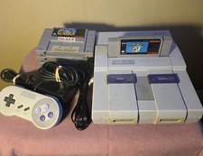 Nintendo Super Nintendo Entertainment System Console w/ Controller 5 Games