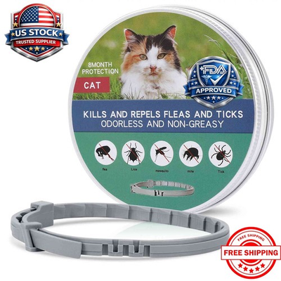 #ad Cat collar Flea and Tick Treatment Waterproof 8 Months Protection Odorless $21.97