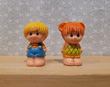 1975 Vintage Kenner Tree Tots Honey Girl  Chip Boy Mini Figure Set