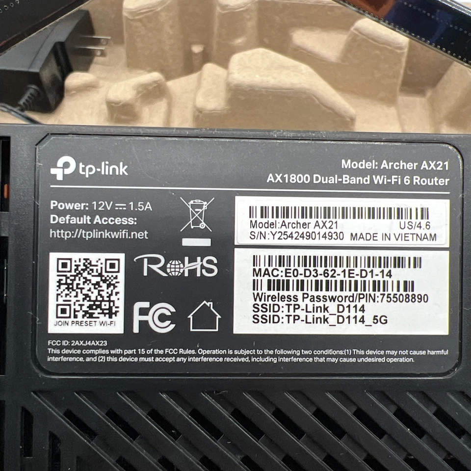 Router WiFi 6 TP-Link AX1800 V4 (Archer AX21) - Doble Banda Inalámbrico Fácil Malla / Foto 4 de 4