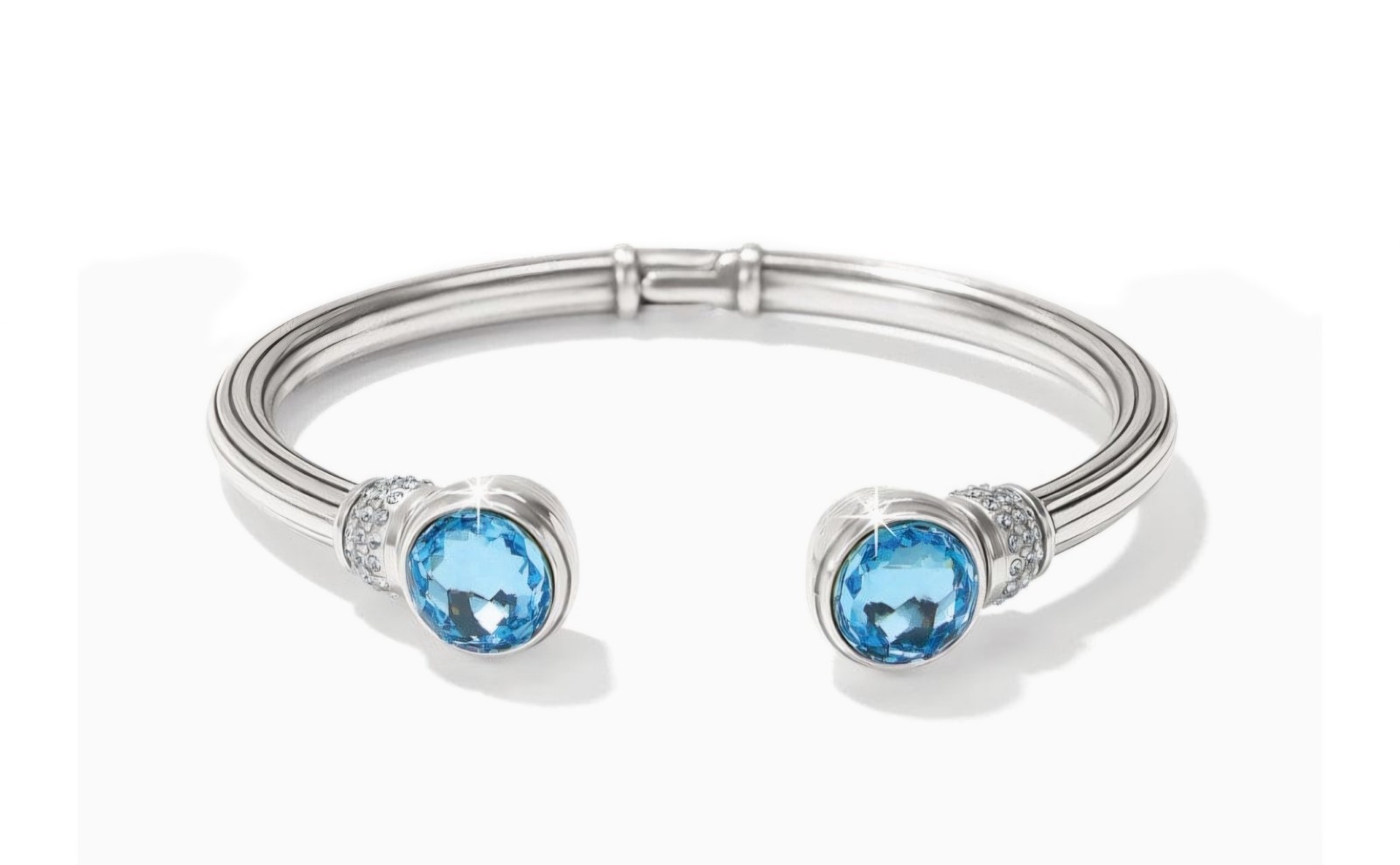 Brighton Meridian Aurora Petite Hinged Bracelet (Blue)