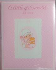 Vintage A Little Girl's World Her Book 1978 Gibson Greeting Cards Baby Book