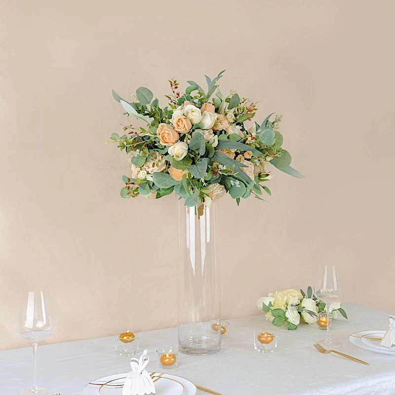 CLEAR Glass Cylinder Centerpieces VASES Wedding Party Pouches WHOLESALE SALE