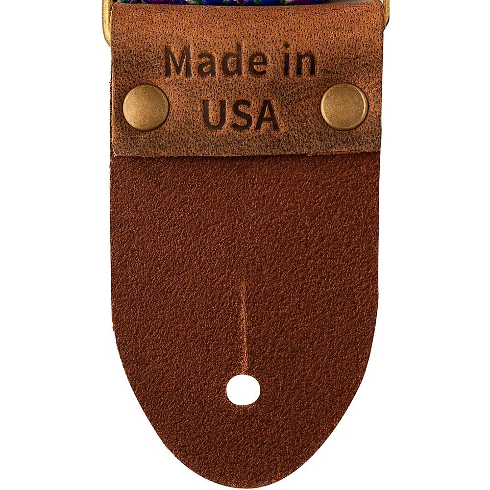 PRS Deluxe Retro Jacquard Guitar Strap Teal 2 in. - Image 3 of 3