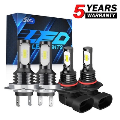 For 2019-2021 Hyundai Tucson 4PC 9005 H7 LED Headlight Bulb Hi/Lo Beam Combo Kit