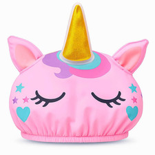 Cute Shower Cap for Kids, Kids Shower Cap for Girls, Cute Waterproof Kid Hat ...