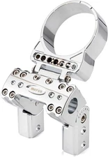 Mofun 4" Tall Adjustable Pullback Handlebar Riser with Single Gauge Housing 4 