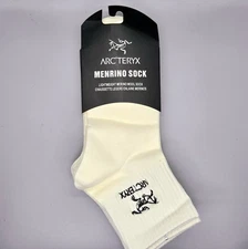 Arc’teryx 3 Pack Socks Lightweight White NEW