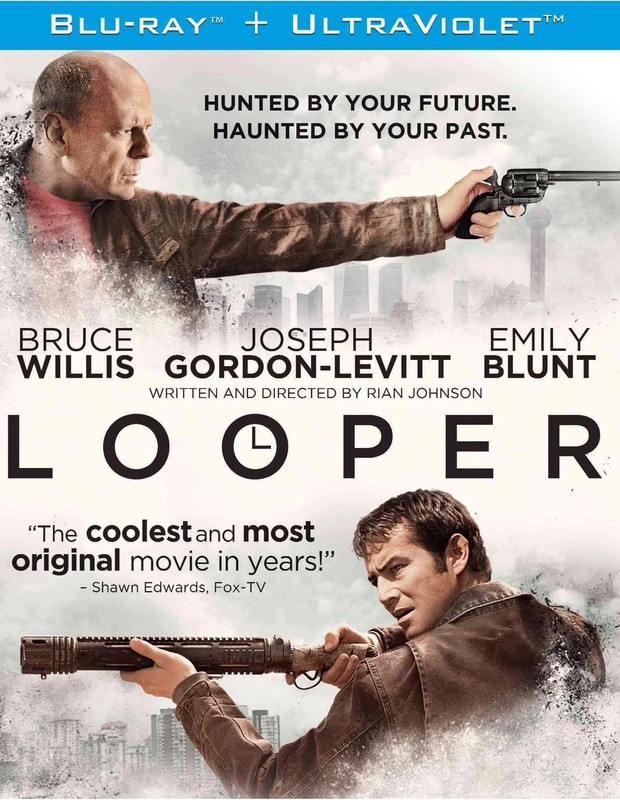 Looper Blu Ray/slipcover/no UltraViolet Emily Blunt, Bruce Willis, Rian Johnson 