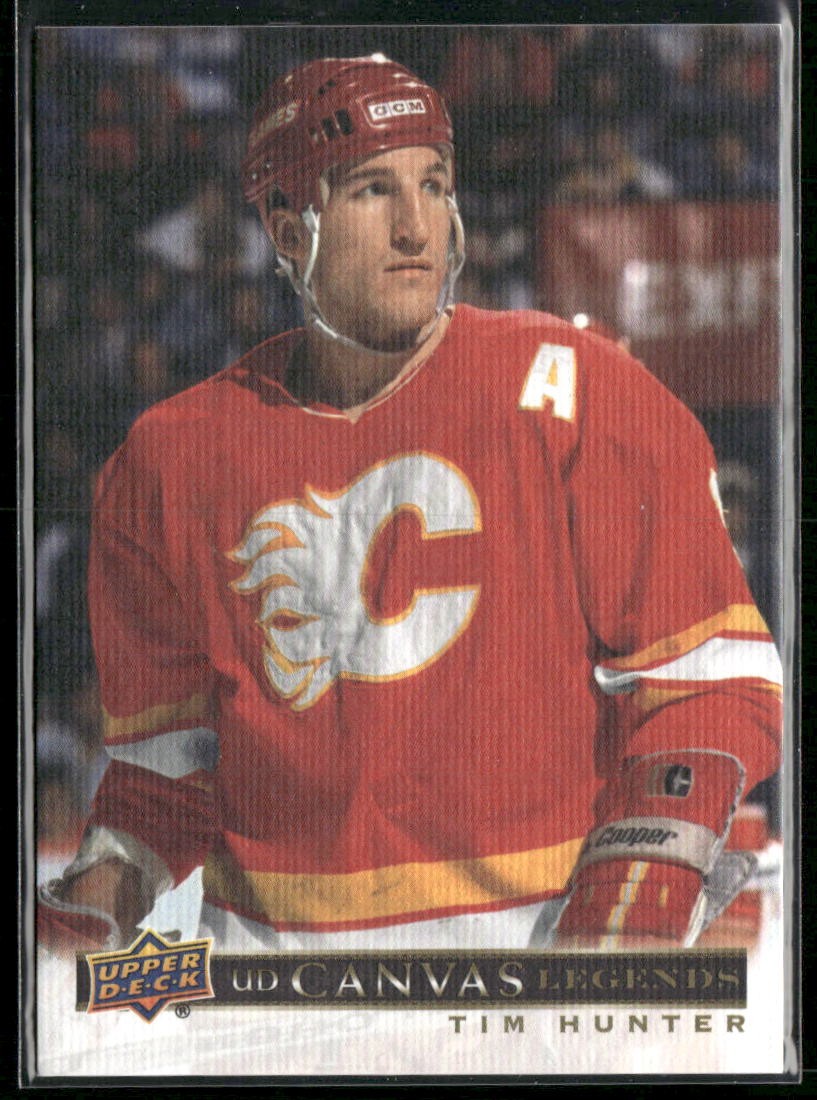2020-21 SP Signature Edition Legends Tim Hunter UD Canvas Legends #C-19 Flames