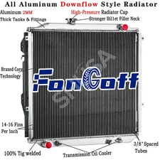 2 Rows Aluminum Radiator For 96-2002 Toyota 4Runner SR5 Limited 3.4L V6 2.7L L4