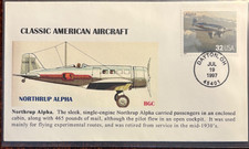 #3142e Classic American Aircraft: Northrup Alpha, BGC cachet