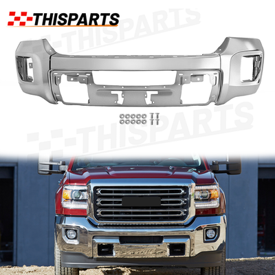#ad For 2015 2019 GMC Sierra 2500 3500 HD Front Bumper Face Bar Chrome w o Sensor $289.95