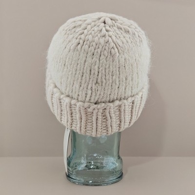 All Saints Hat Beanie Sand Beige Yarn Mix Knit Cottagecore  display picture 3