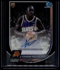 2025-26 Bowman Khaman Maluach Chrome Auto Black X-Fractor Refractor #/10