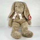 Vintage Ty Large Curly Bunny Plush 1991 Beige/Tan Stuffed Animal W/Tags 17”