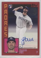 2019 Topps 1984 Topps Baseball Series 2 Red 5/25 Jacob Nix #84A-JN Auto 0c2