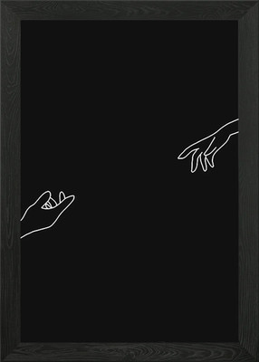 Drawing Aesthetic Framed Wall Art Poster Canvas Print Picture