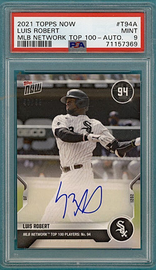 2021 Topps now Luis Robert postseason 23/49 49枚限定 直筆サイン