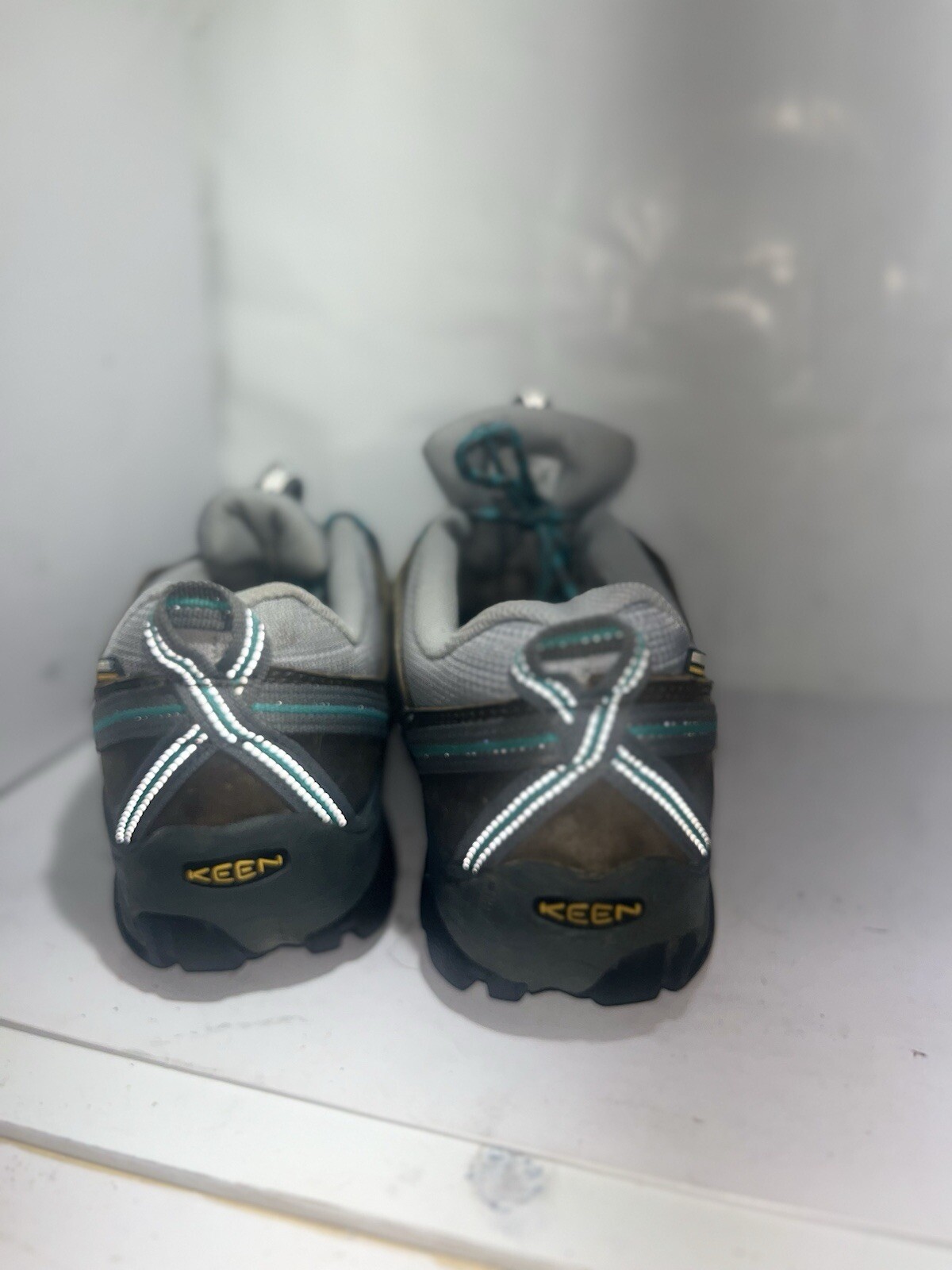 KEEN Sneakers Impermeabili Asciughe Donna 9 Grigie Aqua Hiking Trail Eccellenti