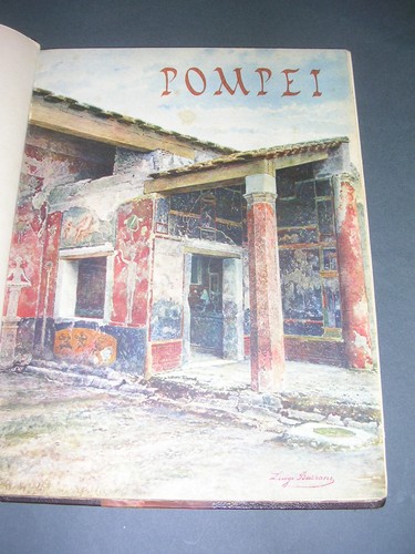 Italie Amédée Maiuri Pompei 1930 Aquarelles couleurs L. Bazzani E.O numéroté - Bild 1 von 6