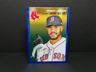 2023 Platinum Anniversary #246 Kenley Jansen, Red Sox - Blue Prism Refractor