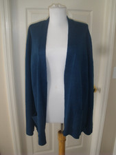 New Women's Open Sweater Navy Blue XL White Stag T89 