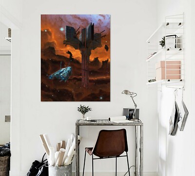 3D Raumschiff Cloud M08 Wandaufkleber Wandtattoo Tapeten Wandbild Vincent Ava