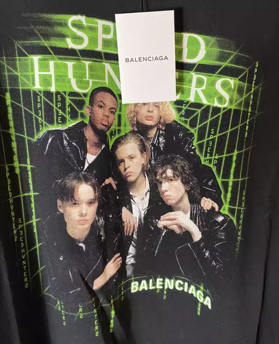 Balenciaga Speed hunter logo T-shirt Oversized TEE LAVE NOIR Black Size  Medium