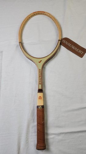 Raquette Tennis Bois Snauwaert Fibre Wood Flex – Vintage – Manche LM4 – TBE