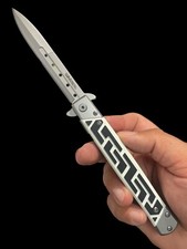 WARTECH 9.5" Spring Assisted Tactical Pocket Knife G10 Handle EDC Sharp 438WT