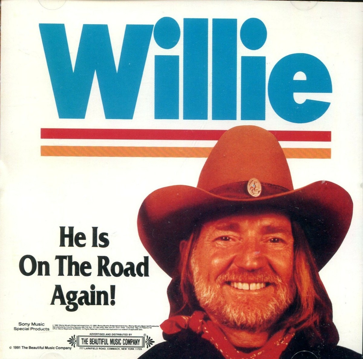 洋楽 Willie Nelson 2 Albums on 1 CD WILLIE NELSON - HE IS ON THE ROAD AGAIN - BEAUTIFUL MUSIC