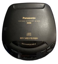 Vintage Panasonic Portable CD Player SL-205 Anti-Shock Memory XBS Tested Working