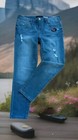 Woman Jean Pants 12 Distressd aeropostale high waisted Legging 37×28 strechy EUC — photo 2