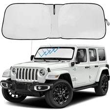 Custom For 2020-2025 Jeep Gladiator JT Windshield Sunshade Front UV Block Cover