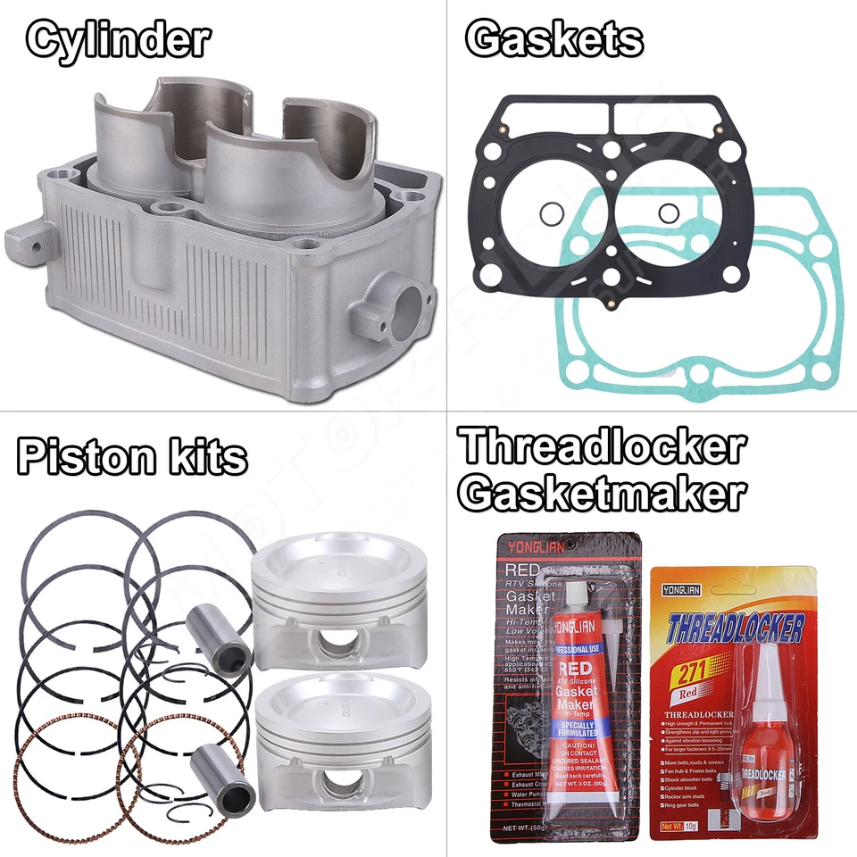 Kit de reconstrucción de extremo superior de junta de pistón de cilindro para Polaris RZR Sportsman 800 EFI nuevo Foto 4 de 4