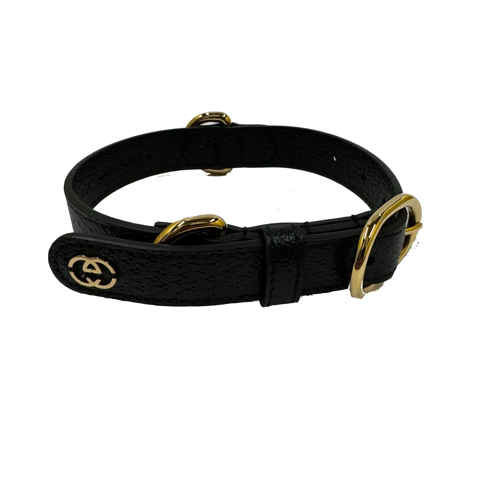 Gucci Leather Pet Collar For Dog Or Cat Demetra Style ‎692943 Black Size Medium
Opens in a new windo
