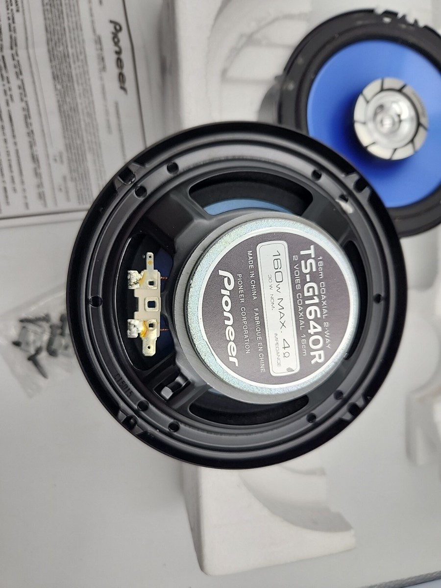 PIONEER 2 way Speakers TSG1640R 6.5 160W Max Pair Blue NEW PIONEER 2 way Speakers TSG1640R 6.5 160W Max Pair Blue NEW
