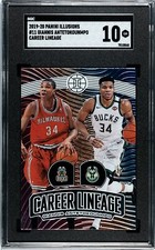 2019-20 Panini Illusions #11 Giannis Antetokounmpo Career Lineage SGC 10 GEM
