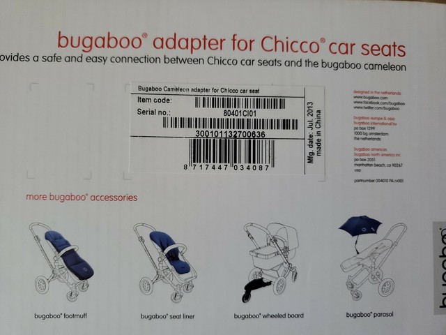 bugaboo car seat adapter chicco