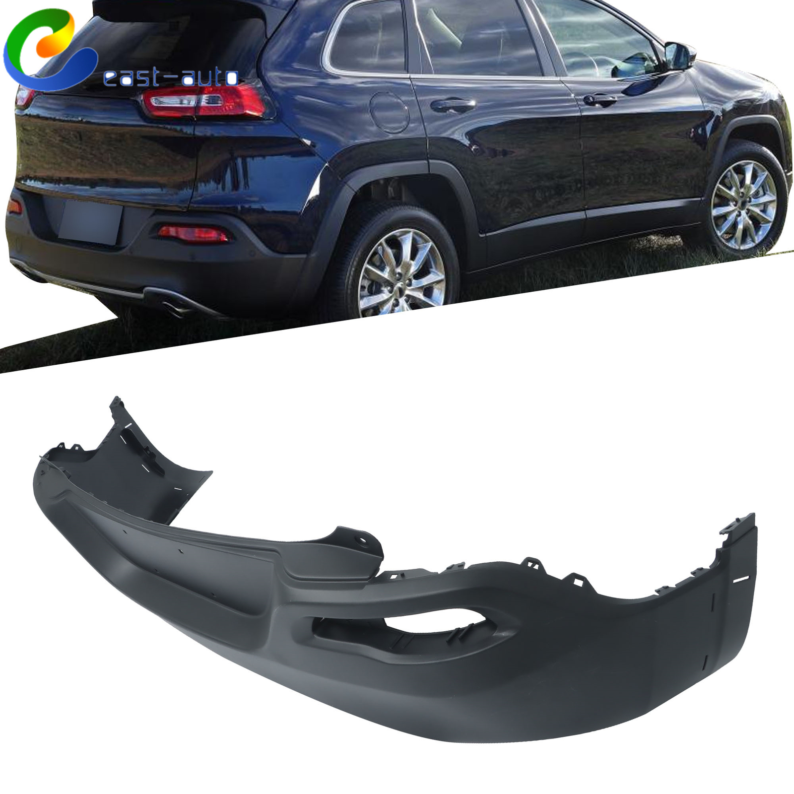 Bumper Cover Rear Lower For 2014-2018 Jeep Cherokee CH1100987 68203261AD