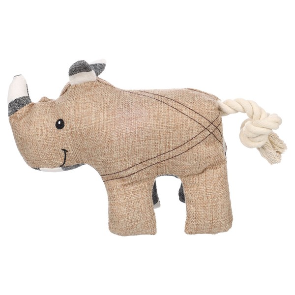 Flamingo Hundespielzeug Wigri Nashorn Beige 30X14 Cm GeräUschlos FüR Alle Hunde-image