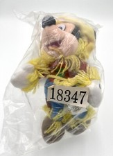 Mickey Mouse Scarecrow Costume Disney 9" Bean Bag Plush Toy In Original Bag